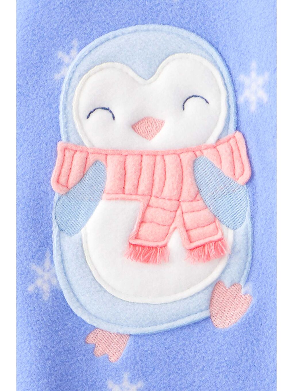 Kız Çocuk Mavi Polar Tulum-2