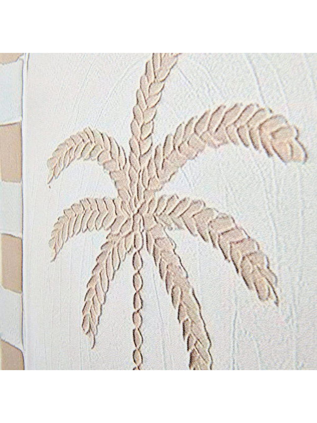 Deco Palm Breeze Kanvas Tablo - Beyaz / Bej - 50x70 cm-2