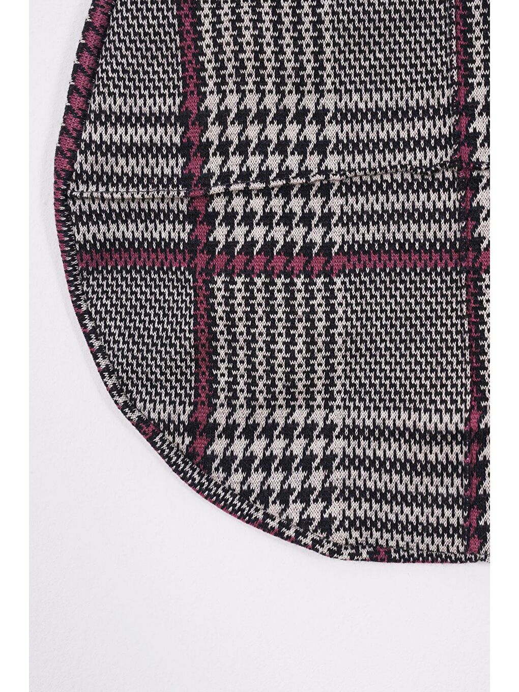 Balıkçı Yaka Badili Şapka Aksesuarlı Mürdüm Renk Kız Çocuk Üçlü Takım Elbise-8