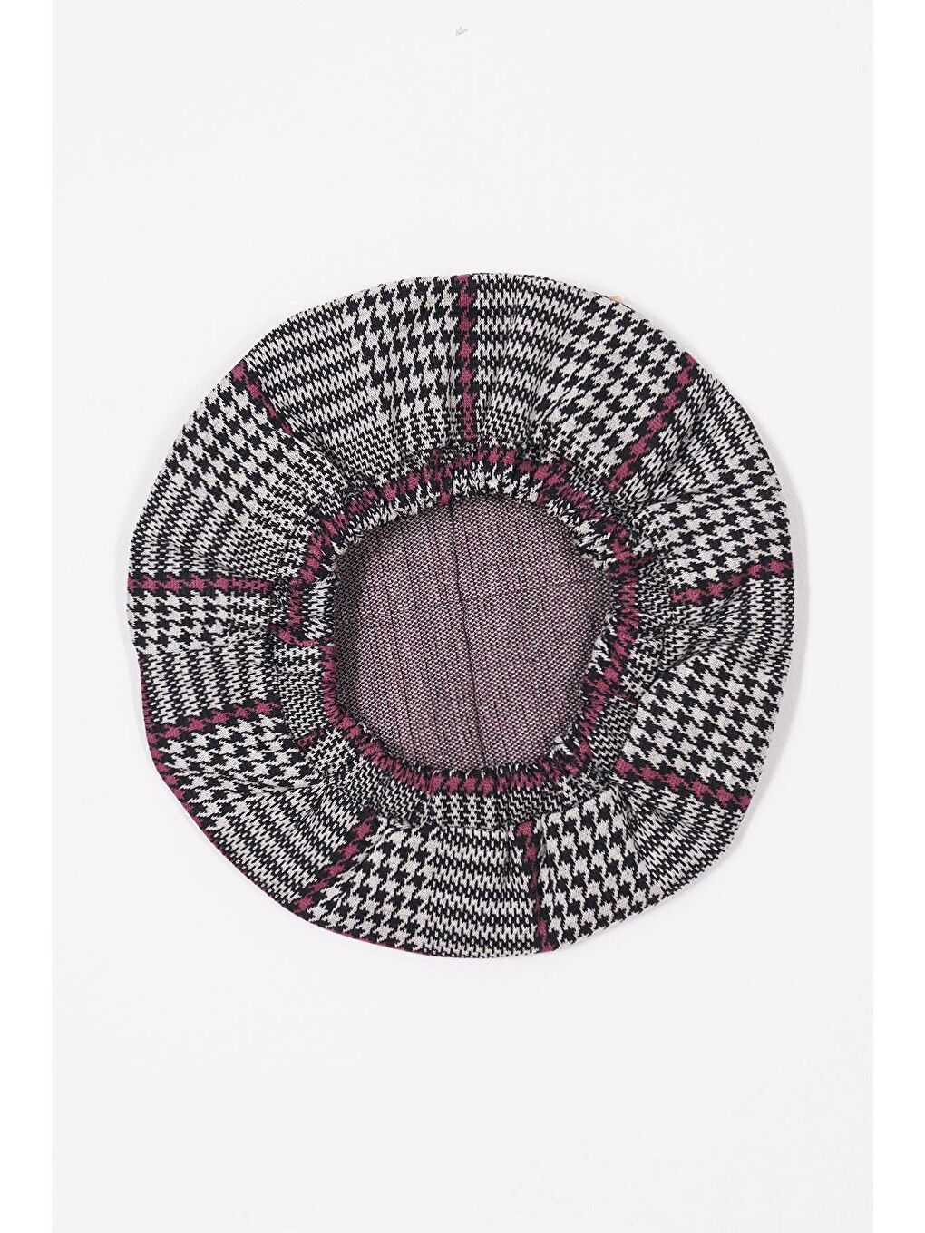 Balıkçı Yaka Badili Şapka Aksesuarlı Mürdüm Renk Kız Çocuk Üçlü Takım Elbise-9