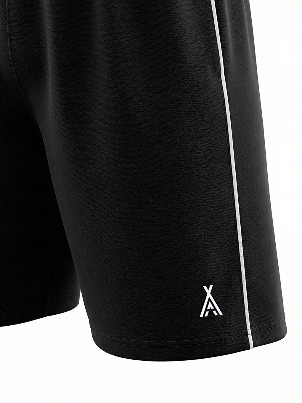 Siyah ORENDAHILL Erkek Spor Şort Hızlı Kuruyan Esnek Regular Fit Trim Biyeli Activewear-3