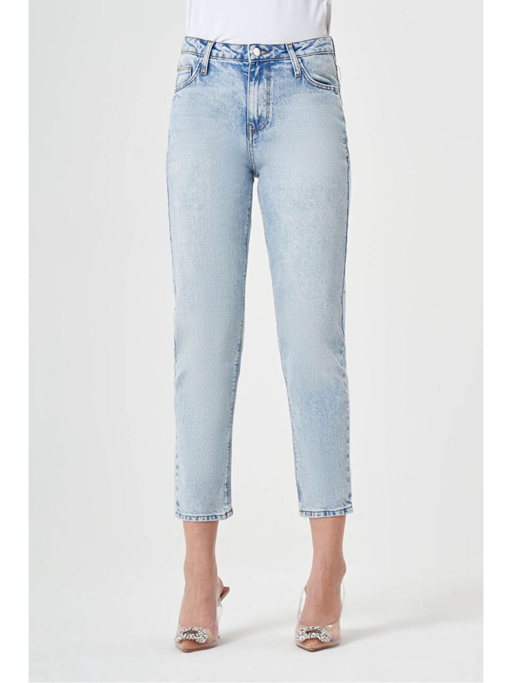 Buz Mavisi Denim Pantolon-1