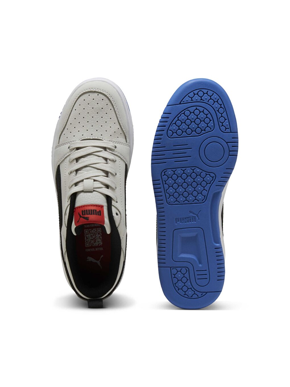 Rebound V6 Lo Mid 90s Jr Çocuk Gri Sneaker-4