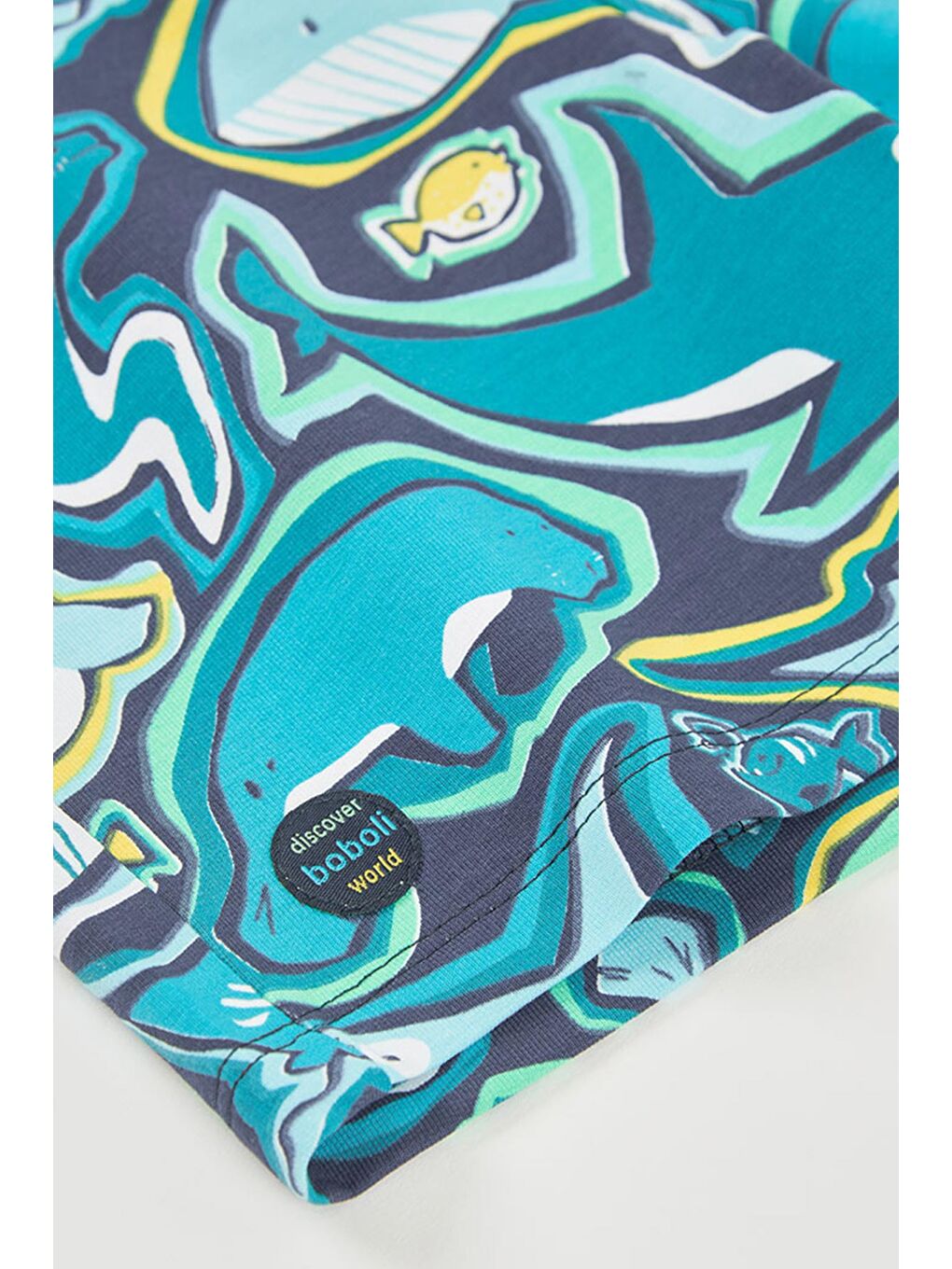 Köpek Balığı Desenli Şort 2-6 Yaş Mavi-3