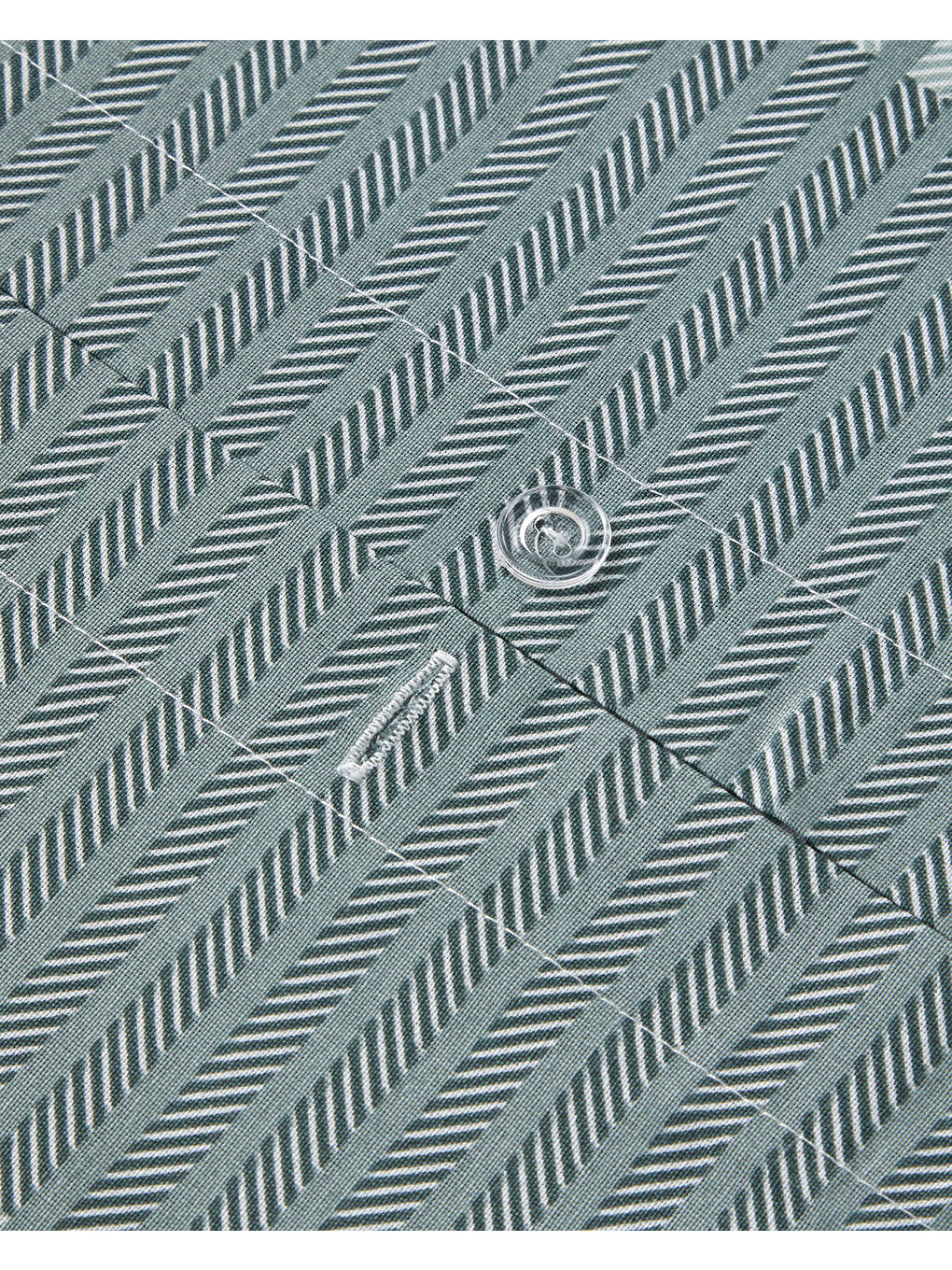 Modern Strip Kolay Ütülenir Çift Kişilik Nevresim Takımı 200x220 cm Yeşil-5