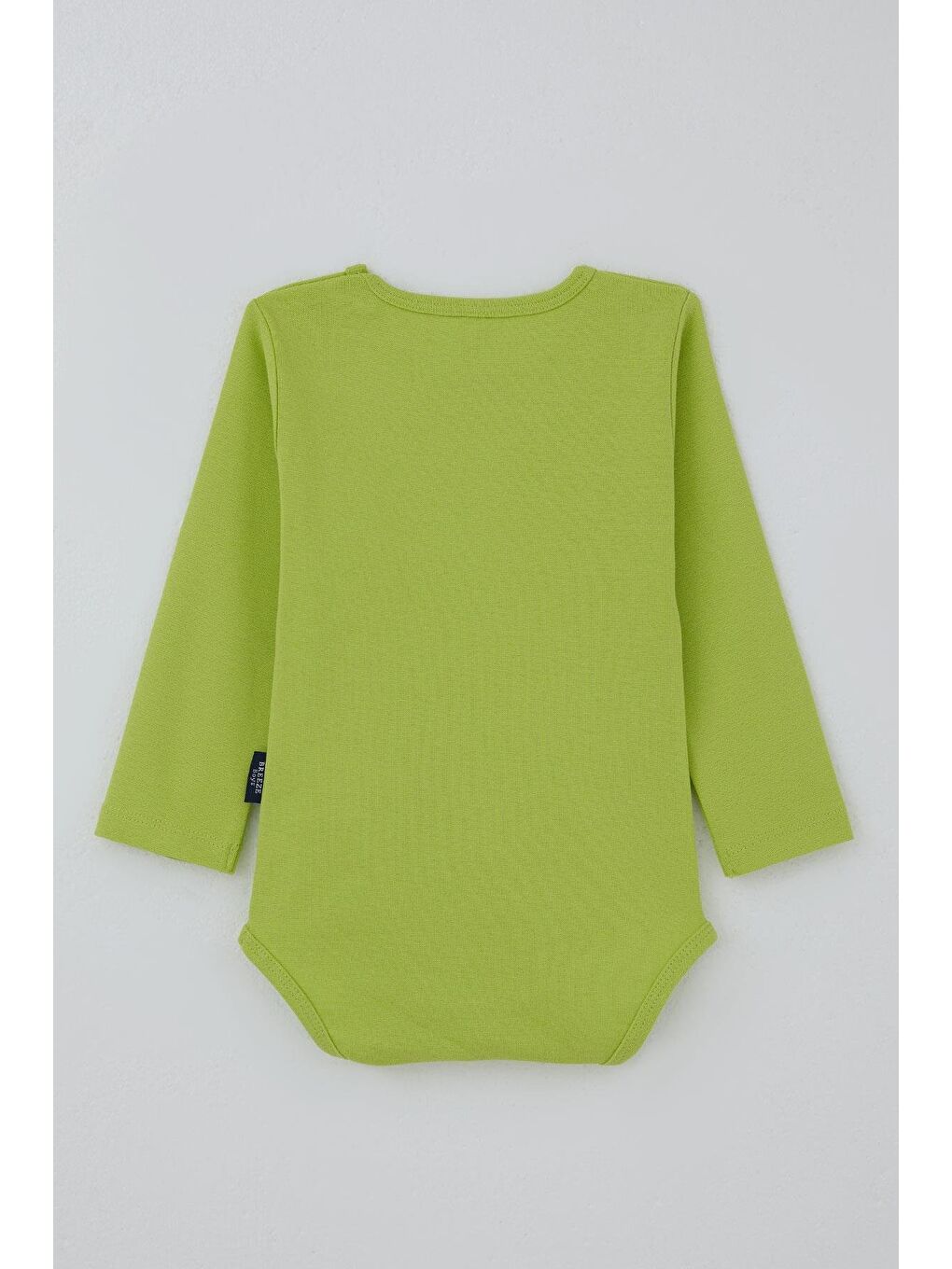 Erkek Bebek Çıtçıtlı Zıbın Body Basic Fıstık Yeşili (9 Ay-3 Yaş)-1