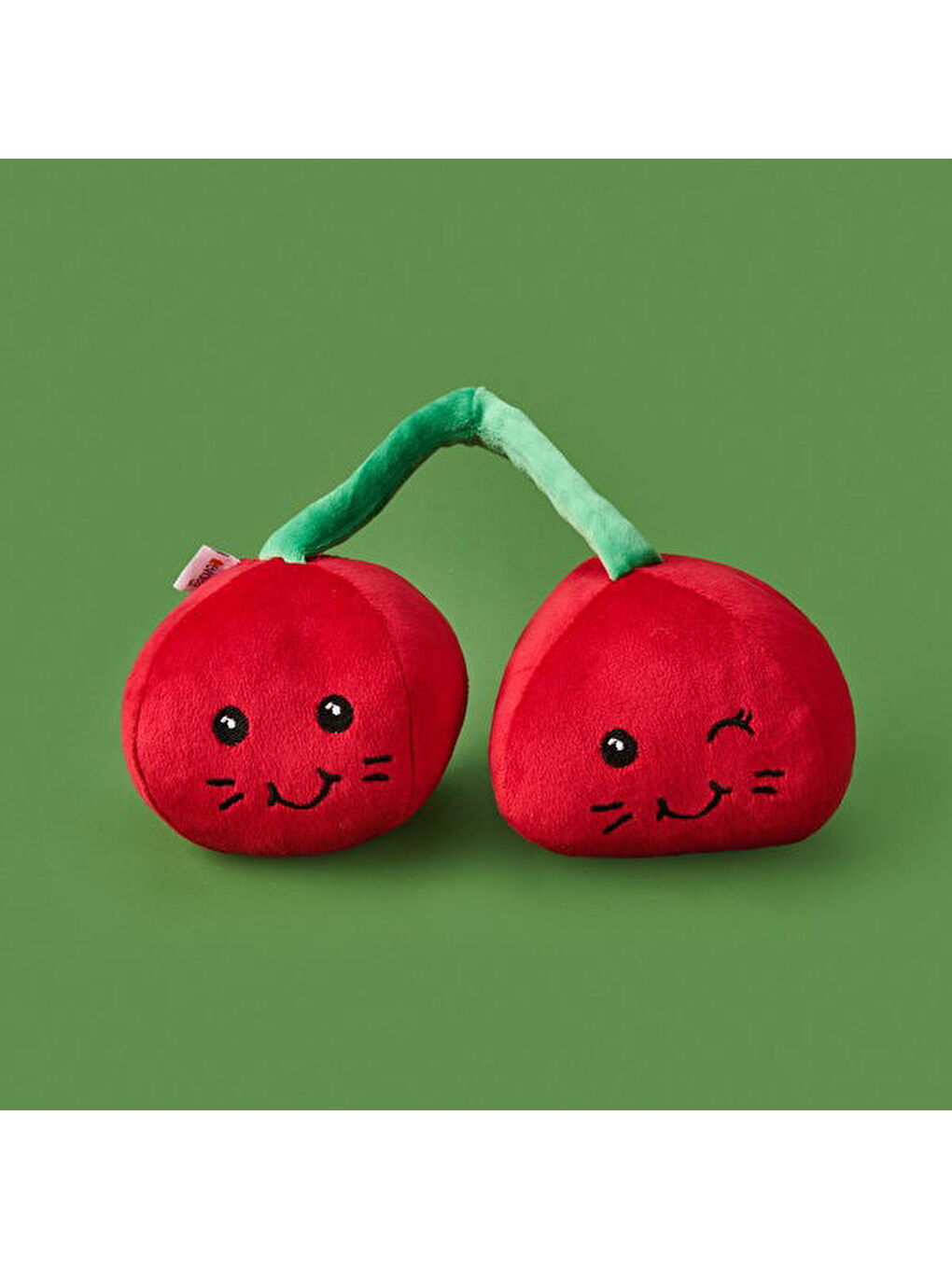 Soft Kiraz Figürlü Yastık - Kırmızı - 25 cm-1