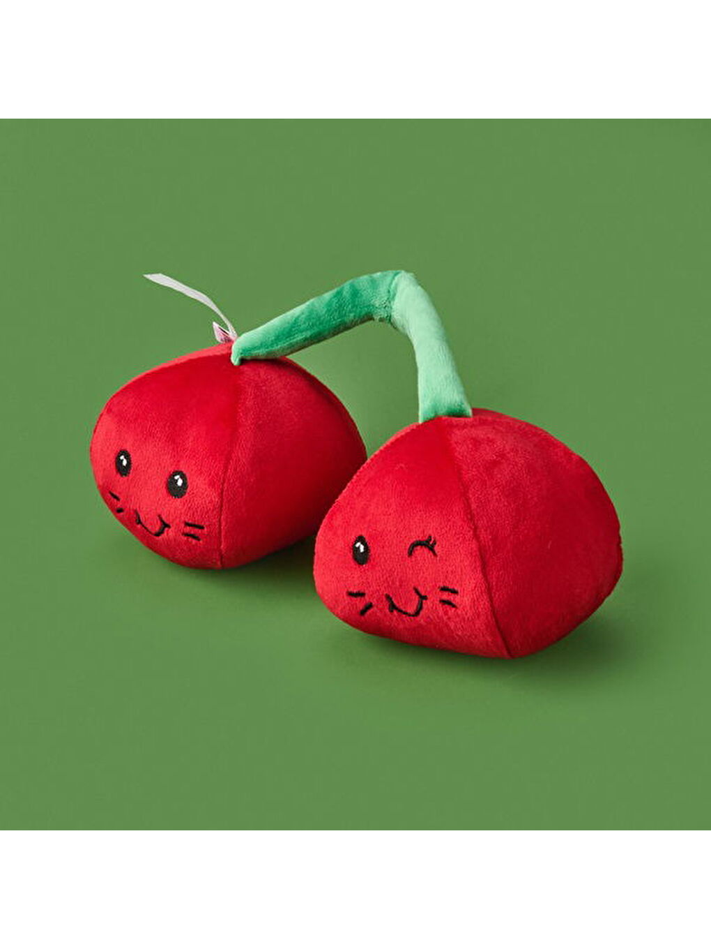 Soft Kiraz Figürlü Yastık - Kırmızı - 25 cm-3