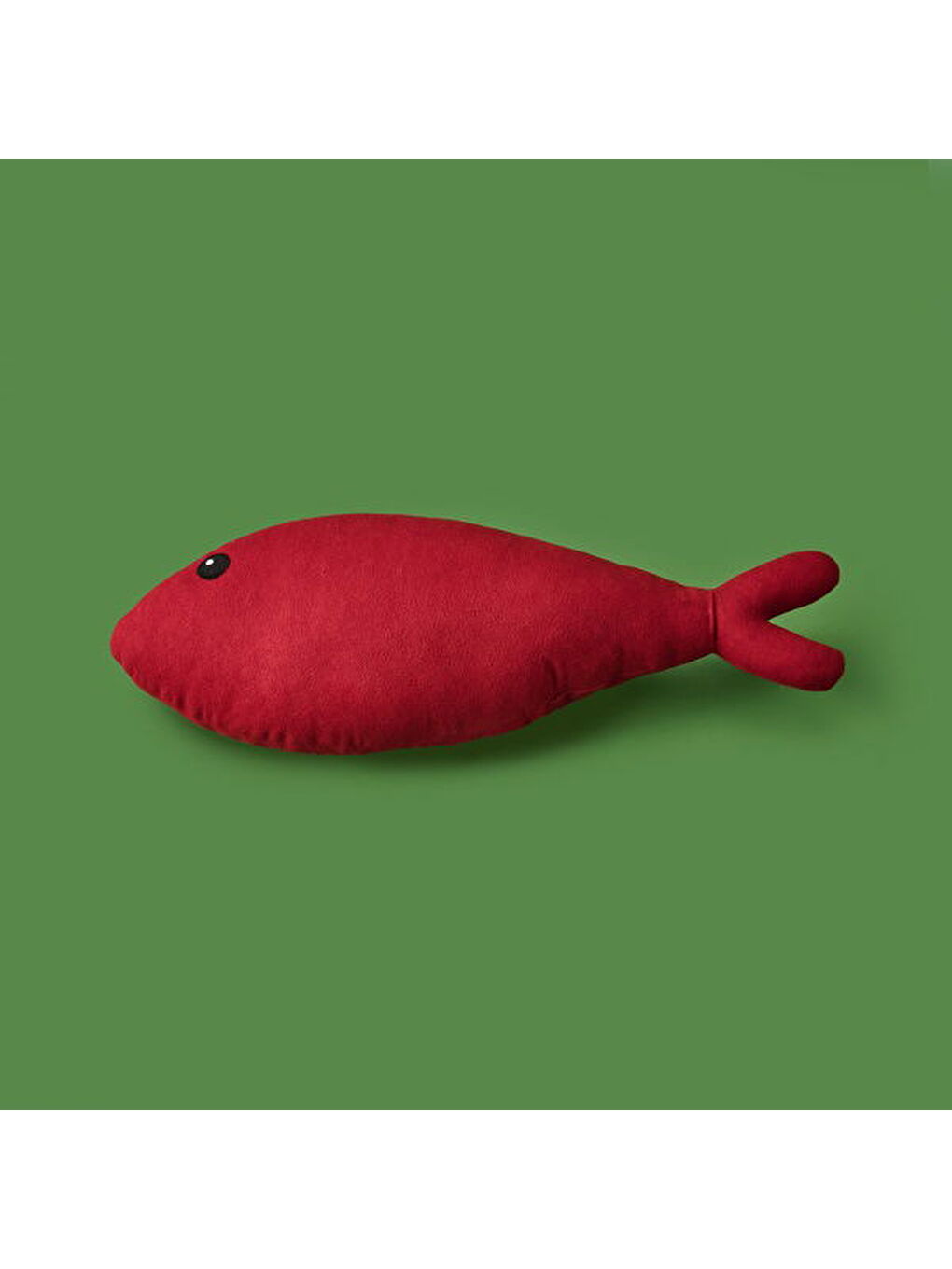 Soft Balık Figürlü Yastık - Kırmızı - 40x16 cm-1