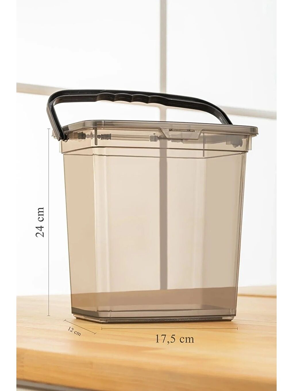 Gri Un Ve Bakliyat Kabı 6 Litre   Platin Serisi-2