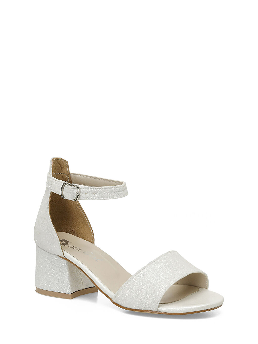 TERE F 5FX Beyaz Kız Çocuk Topuklu Ayakkabı-1