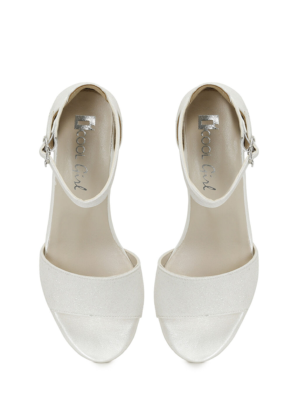 TERE F 5FX Beyaz Kız Çocuk Topuklu Ayakkabı-3