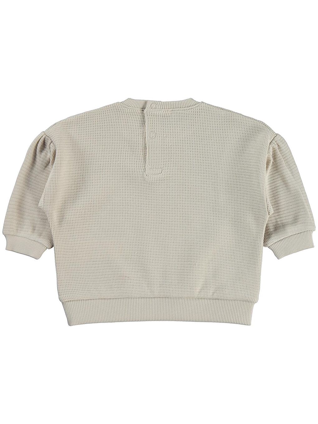 Baby Kalp Nakışlı 6-18 Ay Sweatshirt - Bej 6-9 Ay-1