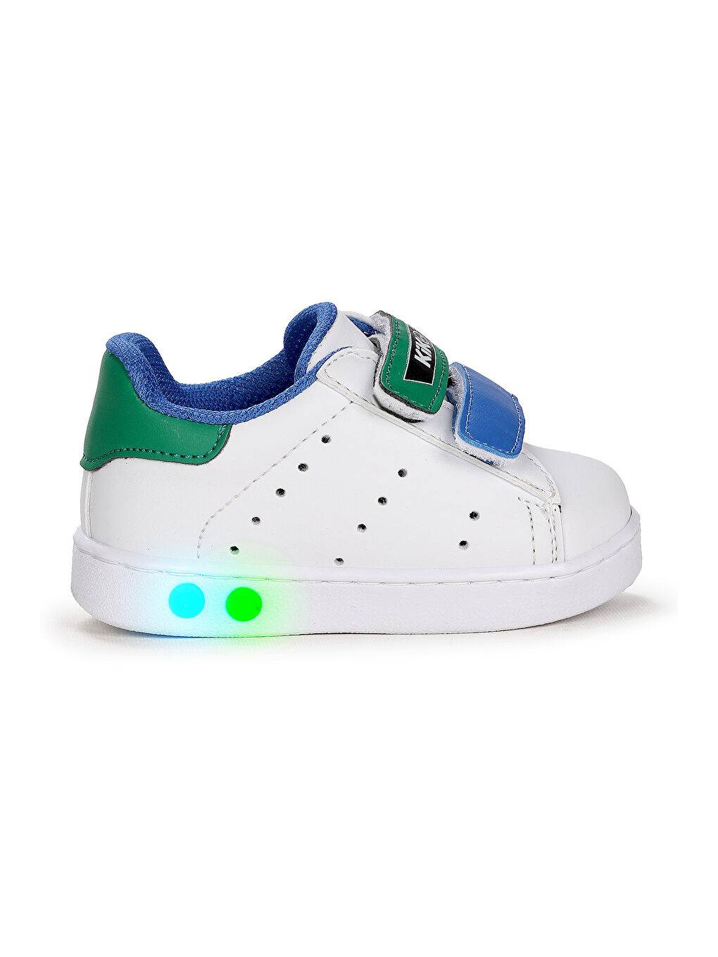 Beyaz Royzo Cırtlı Işıklı Kız Çocuk Spor Ayakkabı-3