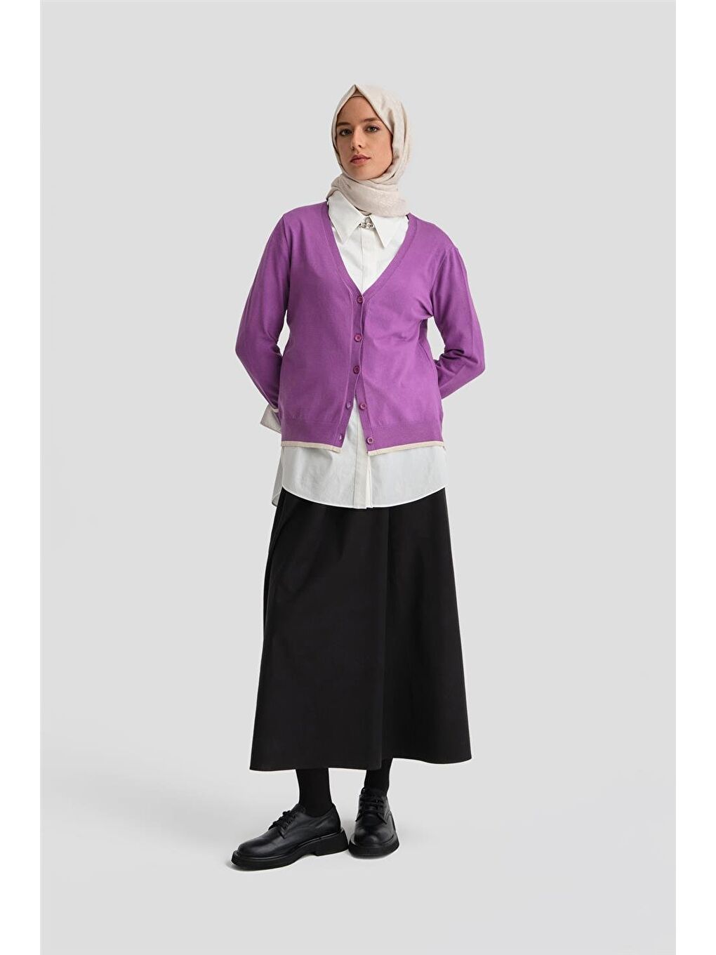 Hırka 24Kd2402 Mor-2