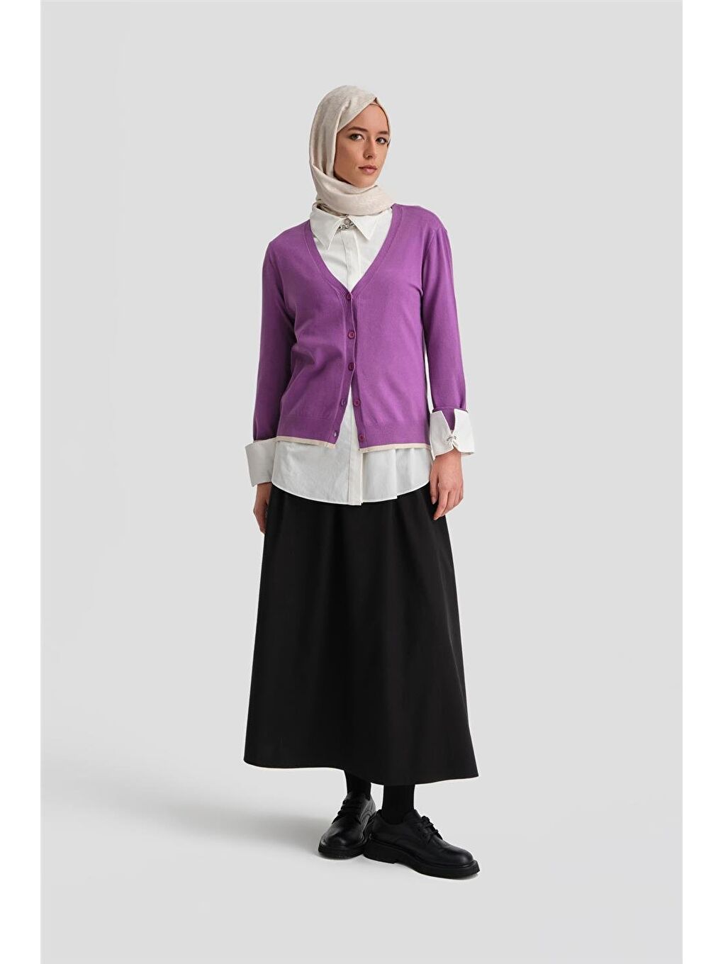 Hırka 24Kd2402 Mor-3