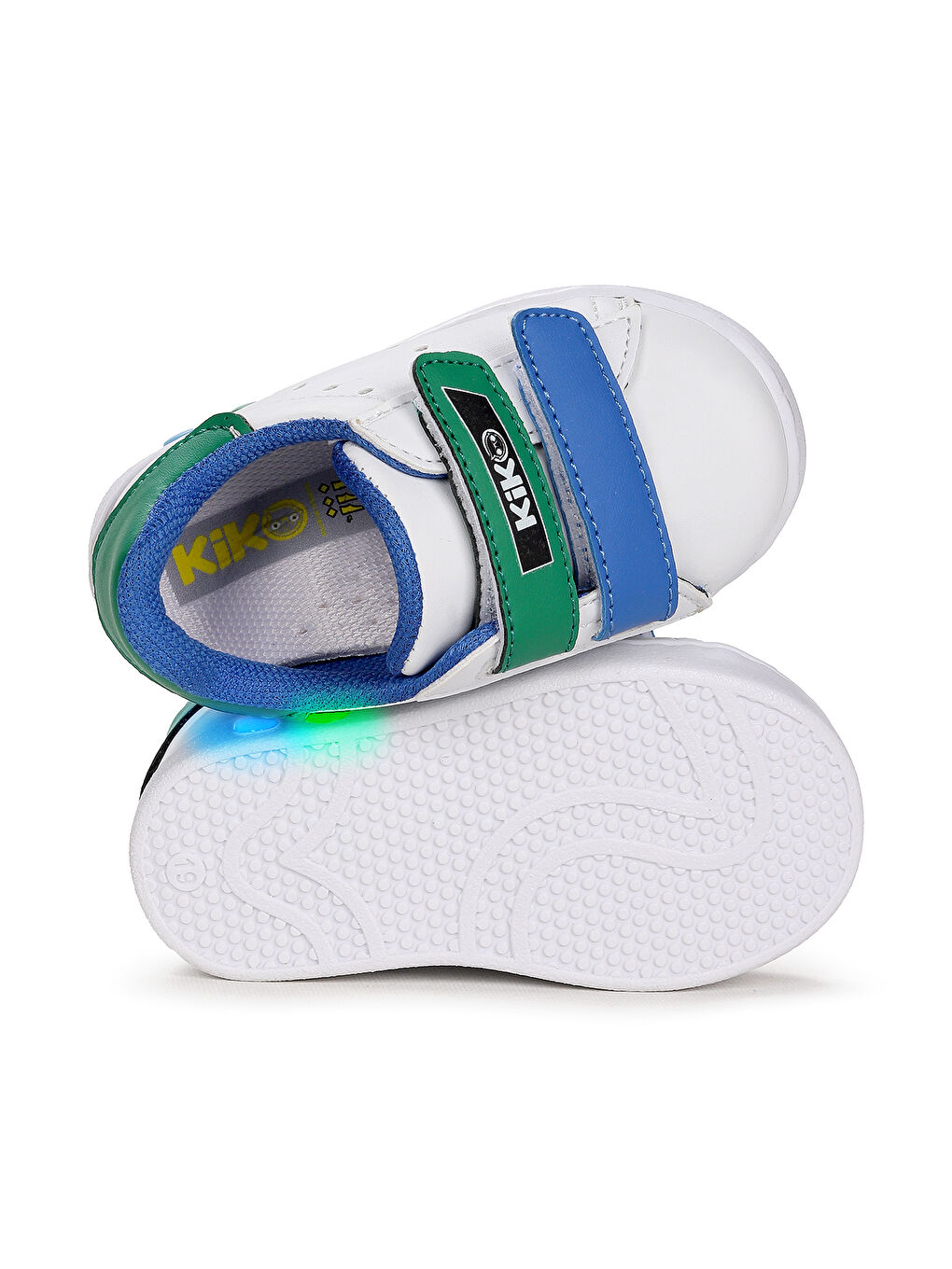 Beyaz Royzo Cırtlı Işıklı Kız Çocuk Spor Ayakkabı-4