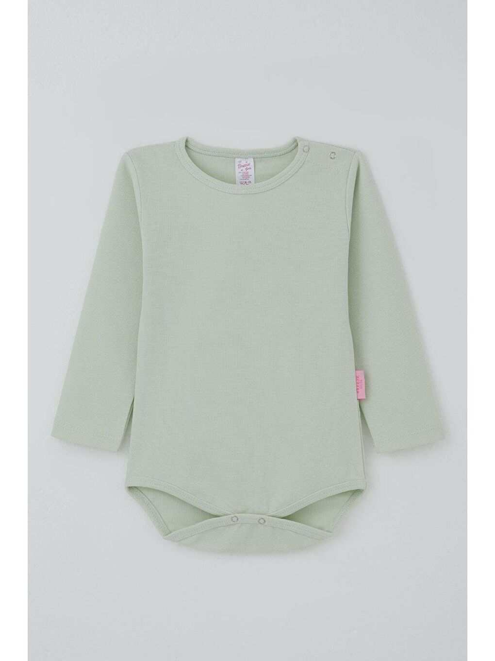 Turkuaz Erkek Bebek Çıtçıtlı Zıbın Body Basic Su Yeşili (9 Ay-3 Yaş)