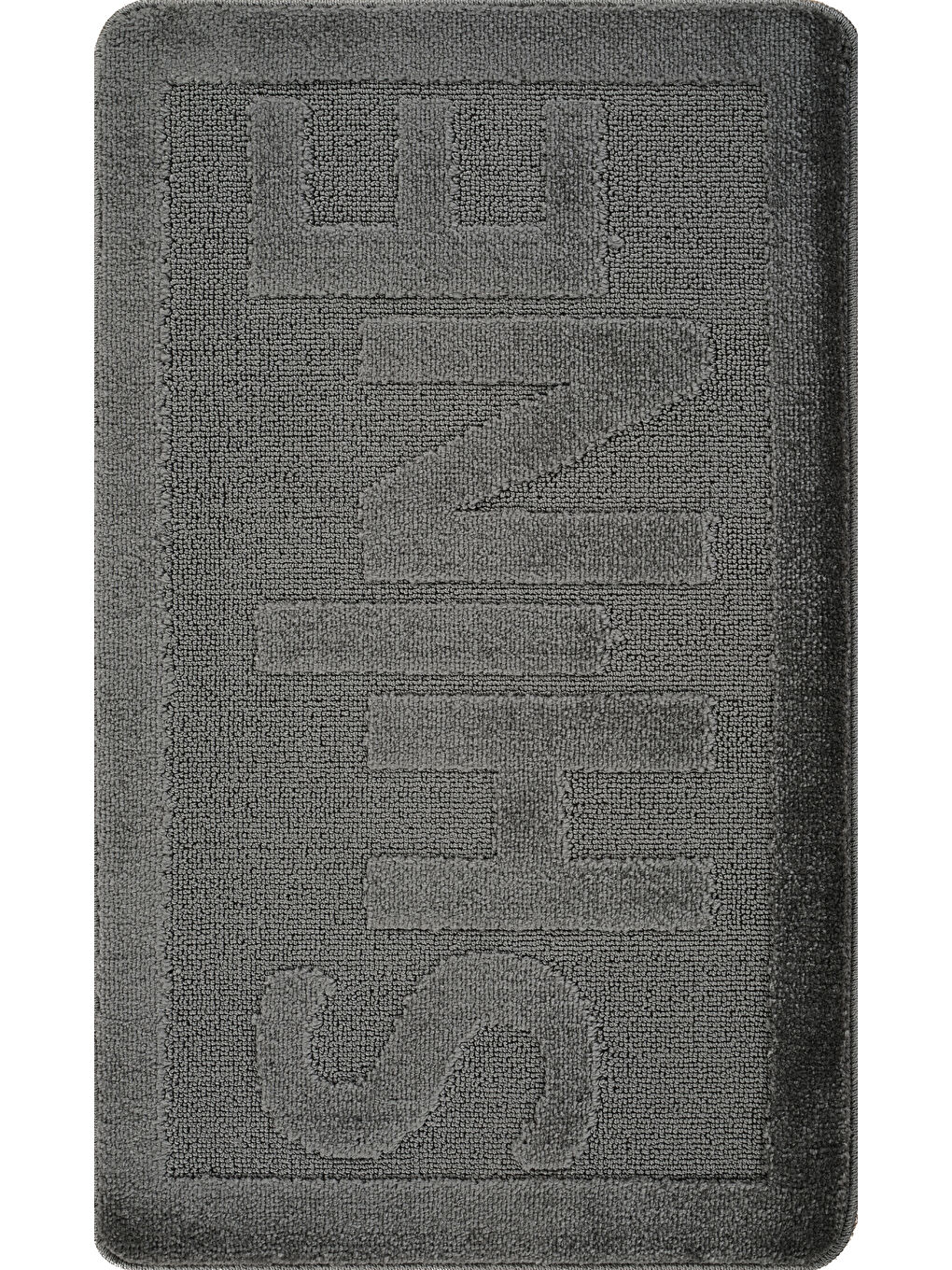 Doğal Kaymaz Taban Banyo Paspas Uzun Ömürlü Yumuşak Su Emici Yazılı Paspas Shine-Antrasit-1