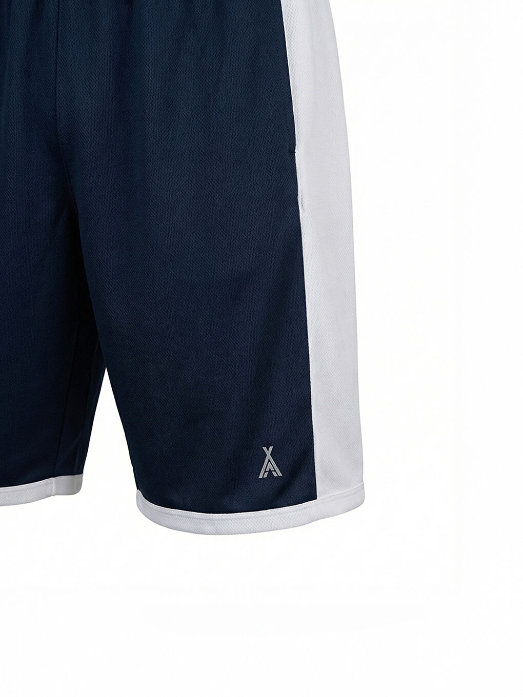 Lacivert ORENDAHILL Erkek Spor Şort Hızlı Kuruyan Esnek Regular Fit Gym Cepli Yan Çizgi Detaylı Activewear-3