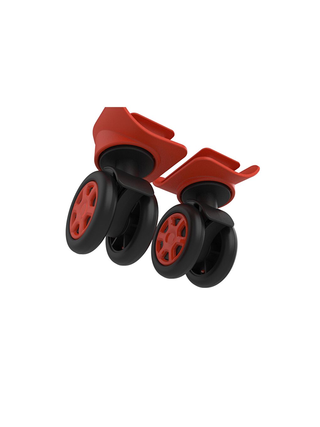 PP Valiz Tekerleği Sağ ve Sol Kırmızı Renk-2