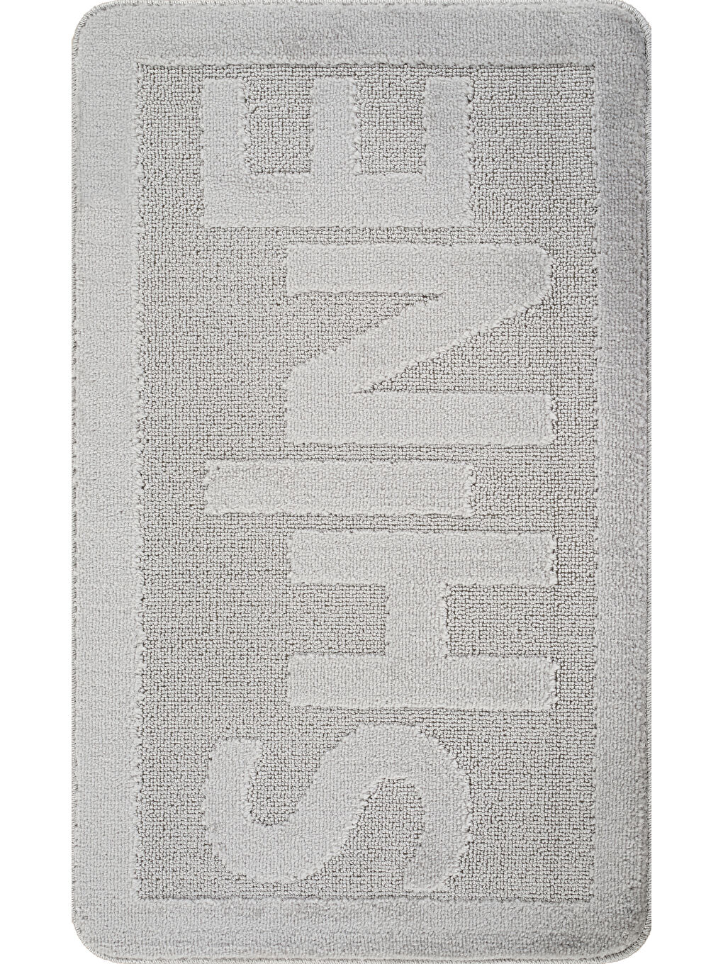 Doğal Kaymaz Taban Banyo Paspas Uzun Ömürlü Yumuşak Su Emici Yazılı Paspas Shine-Gri-1