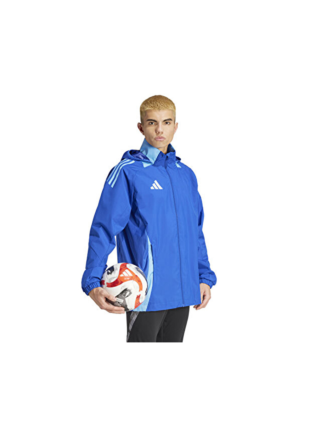Tiro24 C Awjkt Erkek Futbol Antrenman Ceketi Ir7561 Mavi-2