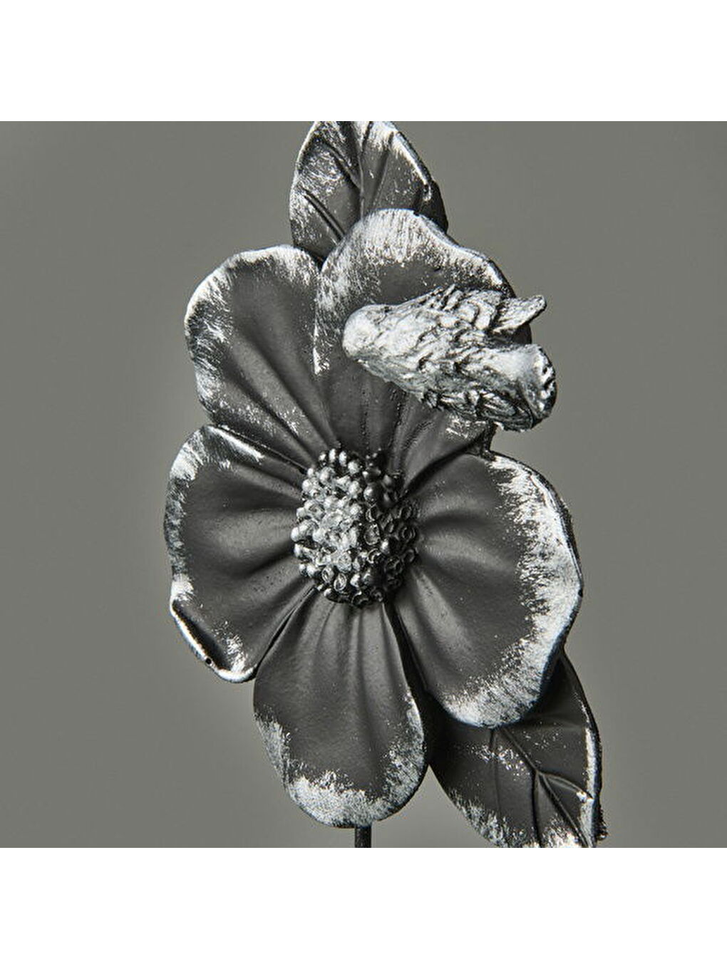 Deco Fiore Dekor - Siyah / Gümüş - 32 cm-1