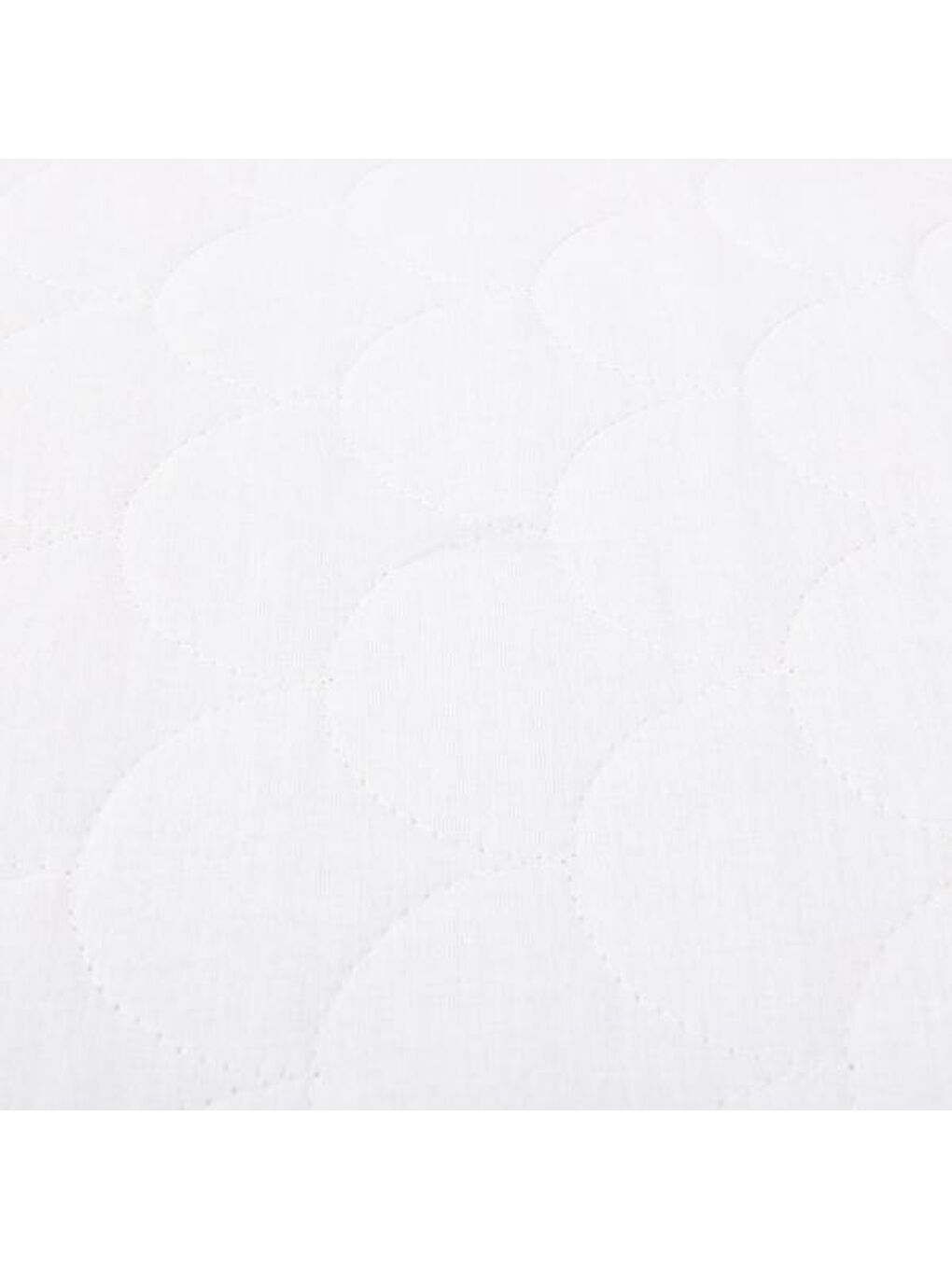 Soft Dalga Kapitoneli Fitted Çift Kişilik Alez - Beyaz - 160x200 cm-1