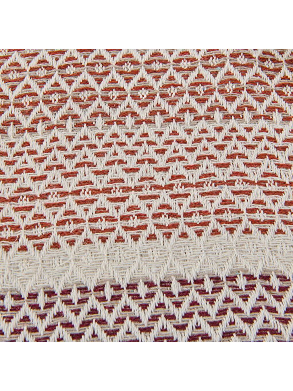 Lila Soft Vita Çift Kişilik Pike - Ekru / Kiremit - 200x230 cm