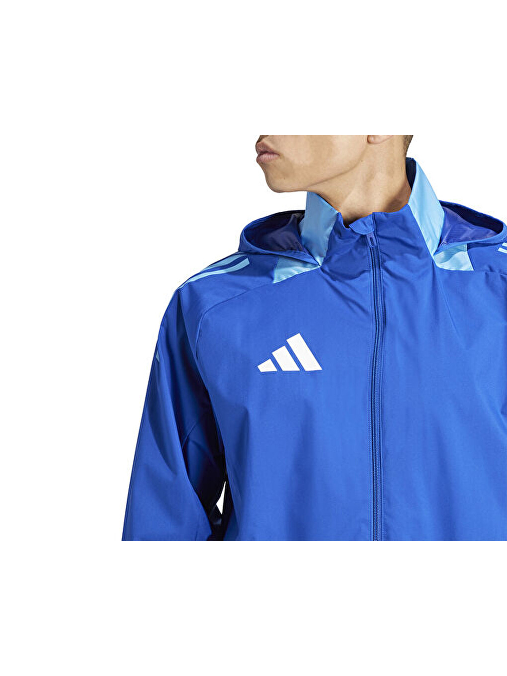 Tiro24 C Awjkt Erkek Futbol Antrenman Ceketi Ir7561 Mavi-5