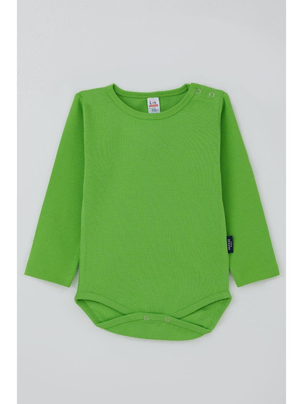 Erkek Bebek Çıtçıtlı Zıbın Body Basic Yeşil (9 Ay-3 Yaş)