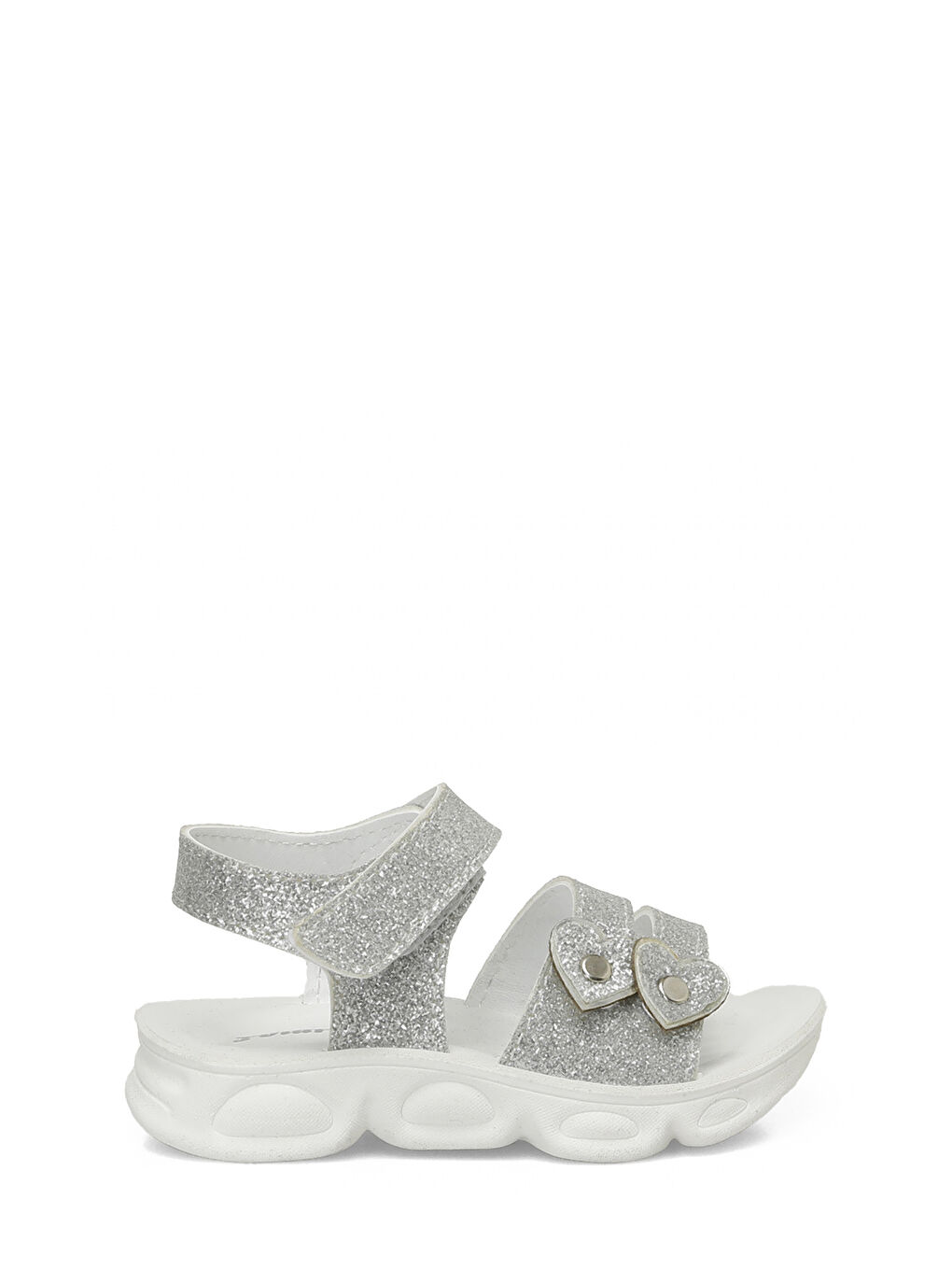 Gri POLTA.B5FX Gümüş Kız Çocuk Sandalet