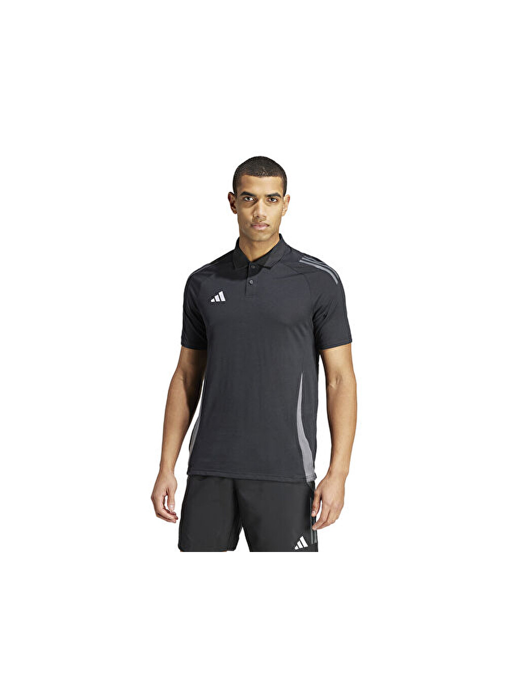 Tiro24 C Polo Erkek Futbol Polo Yaka Antrenman Tişörtü Ij8344 Siyah