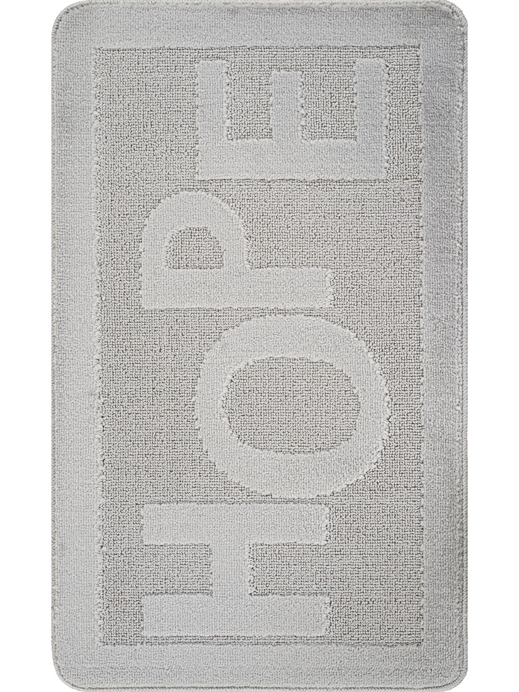 Doğal Kaymaz Taban Banyo Paspas Uzun Ömürlü Yumuşak Su Emici Yazılı Hope-Gri-1