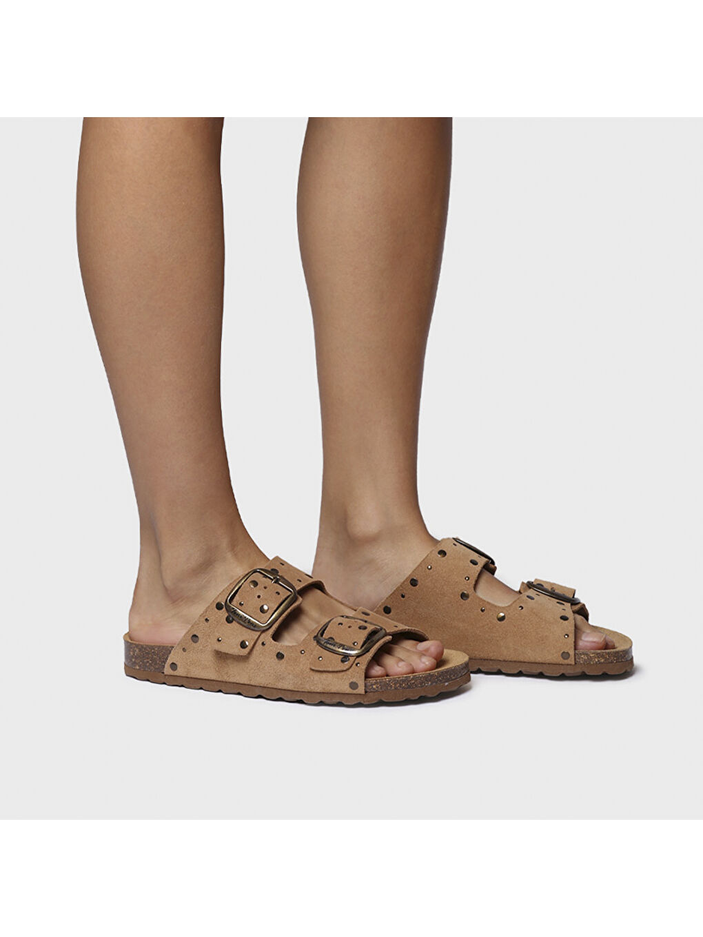 Kahverengi Kadın Terlik Gretel-QT Camel-3