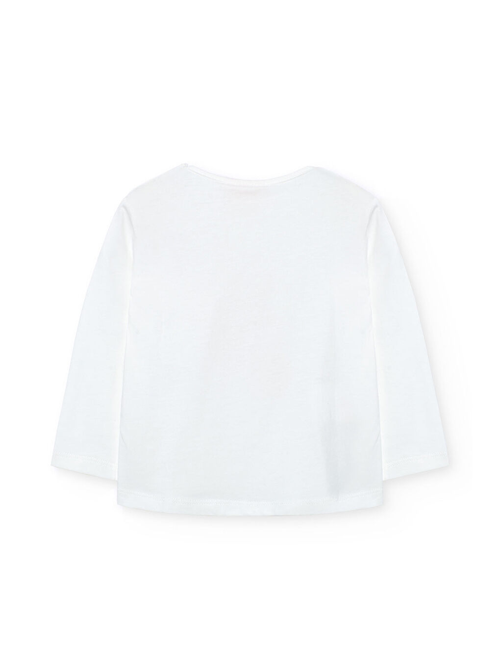 Ekru Kız Çocuk Baskılı Bluz-2