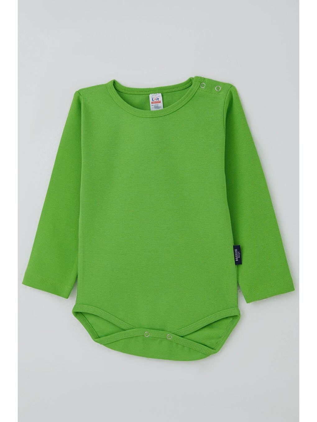 Erkek Bebek Çıtçıtlı Zıbın Body Basic Yeşil (9 Ay-3 Yaş)-2