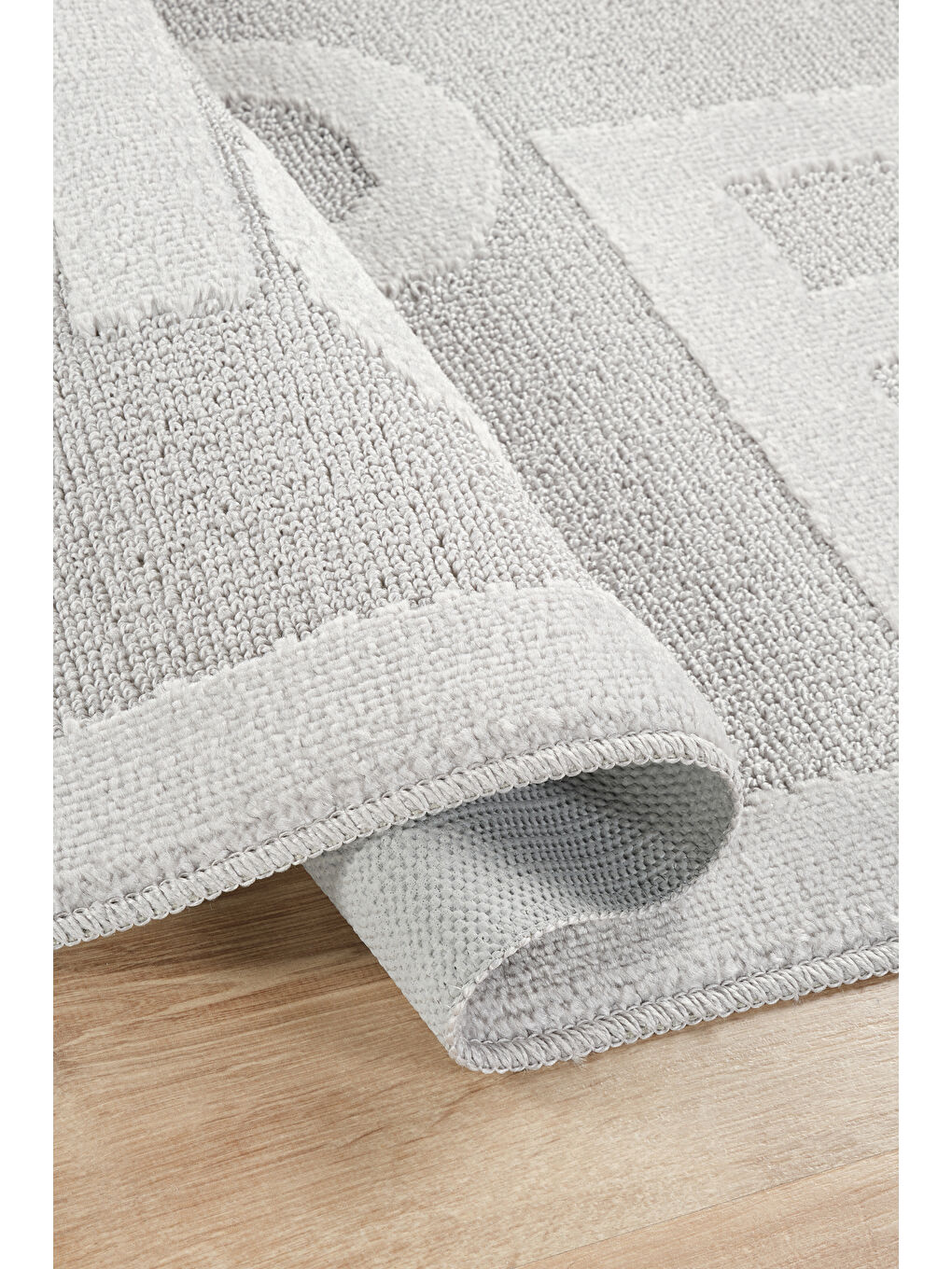 Doğal Kaymaz Taban Banyo Paspas Uzun Ömürlü Yumuşak Su Emici Yazılı Hope-Gri-2