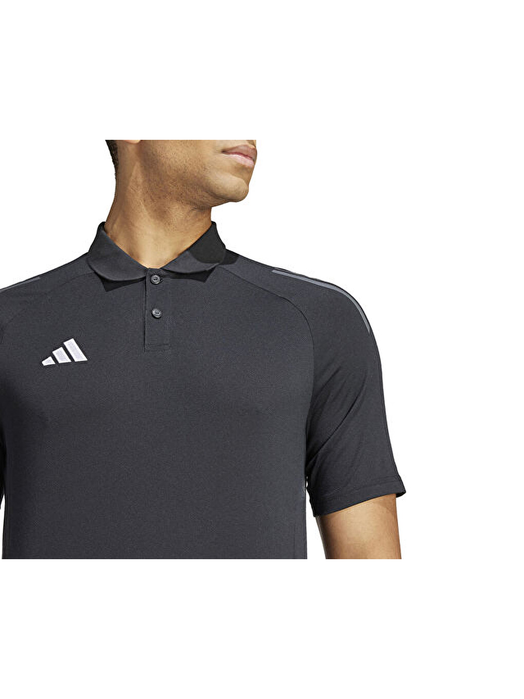 Tiro24 C Polo Erkek Futbol Polo Yaka Antrenman Tişörtü Ij8344 Siyah-5