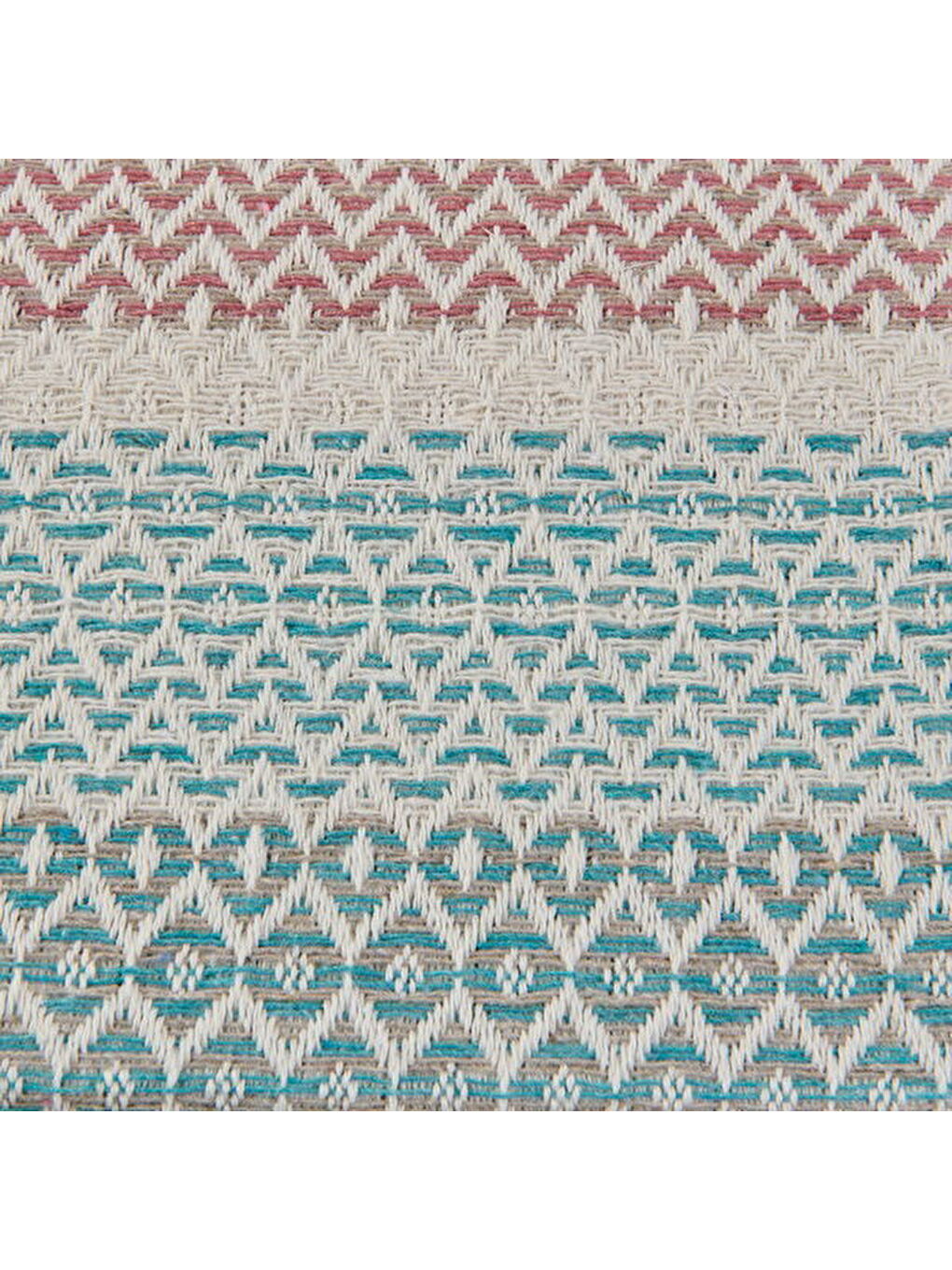 Soft Vita Çift Kişilik Pike - Ekru / Mavi - 200x230 cm-1