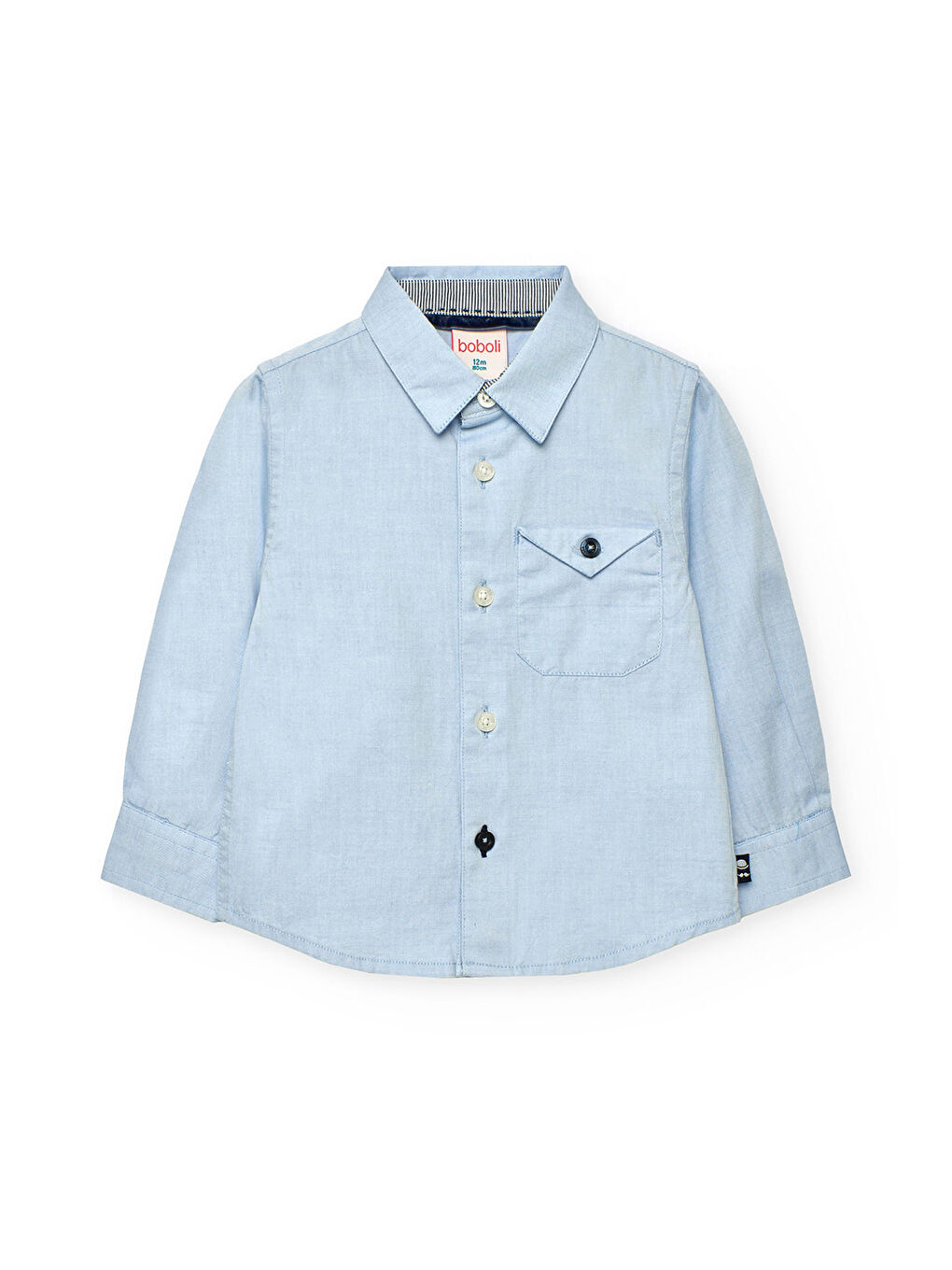 Mavi Erkek Çocuk Gömlek-1