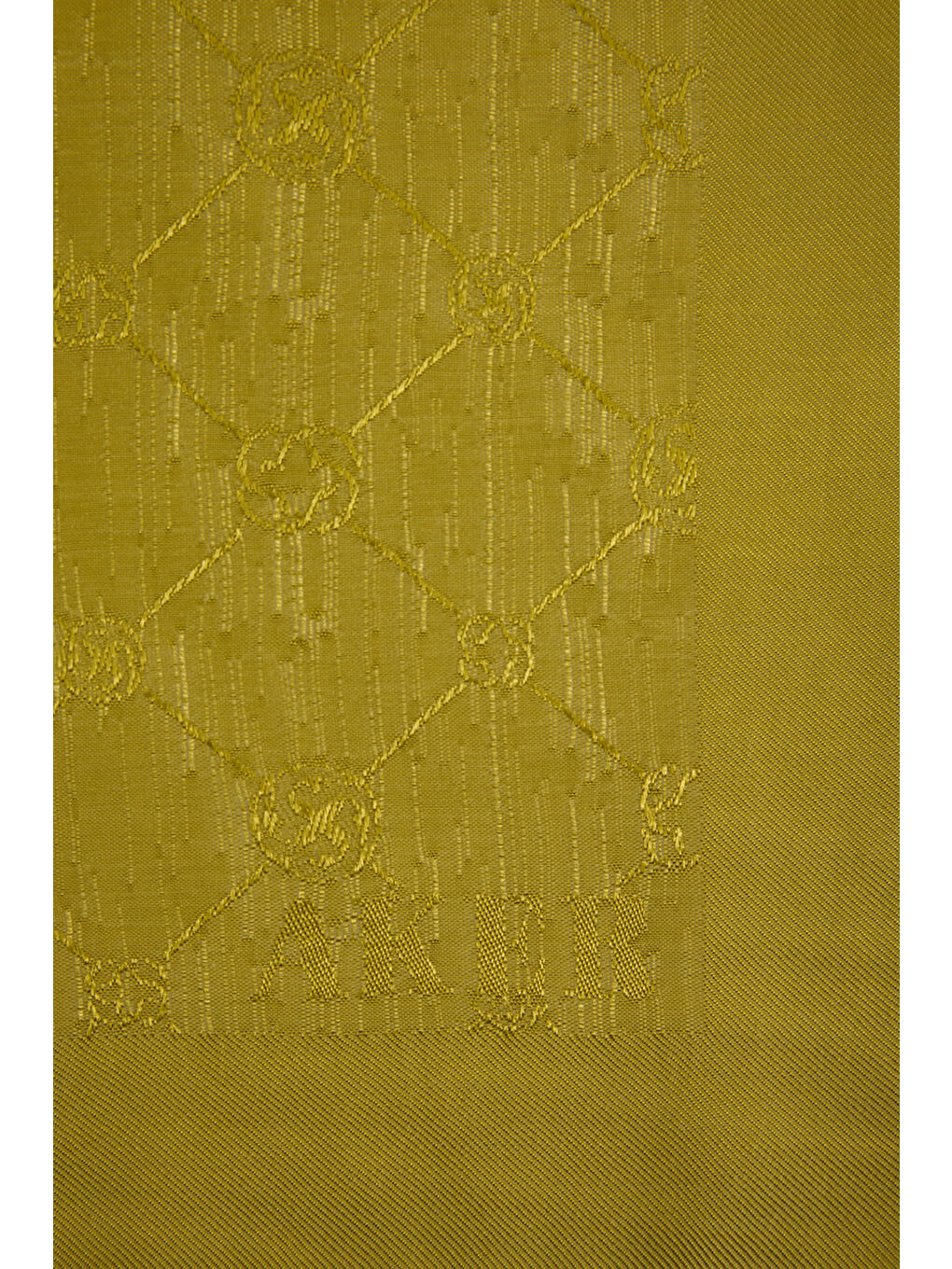 90X90 Koza Yeşil Eşarp-1