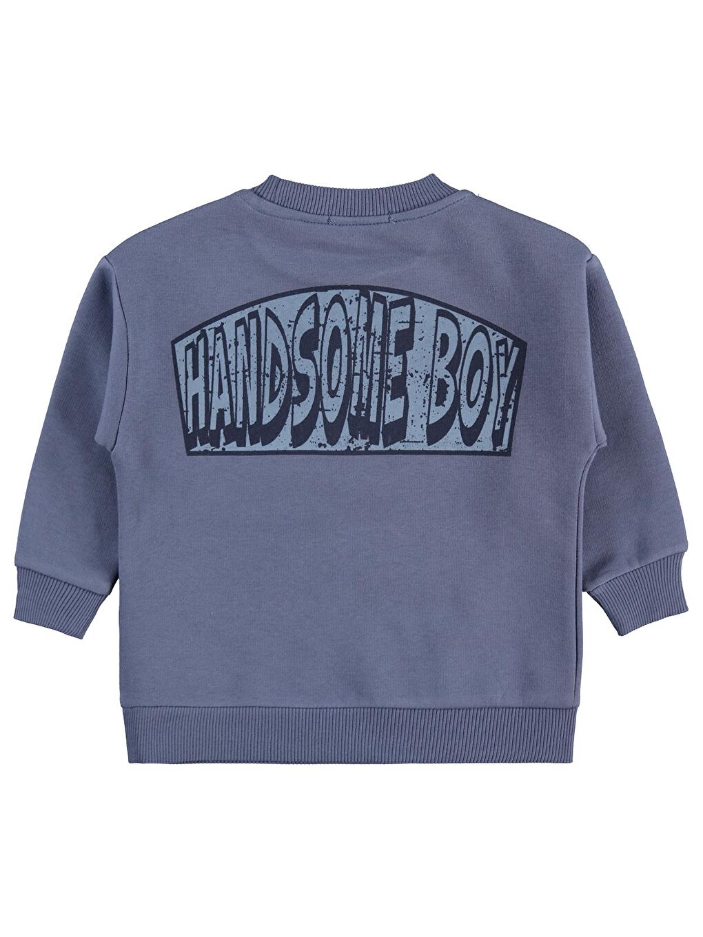 İndigo Boys Hnadsome Baskılı 2-5 Yaş Sweatshirt - Mavi 5-6 Yaş-1
