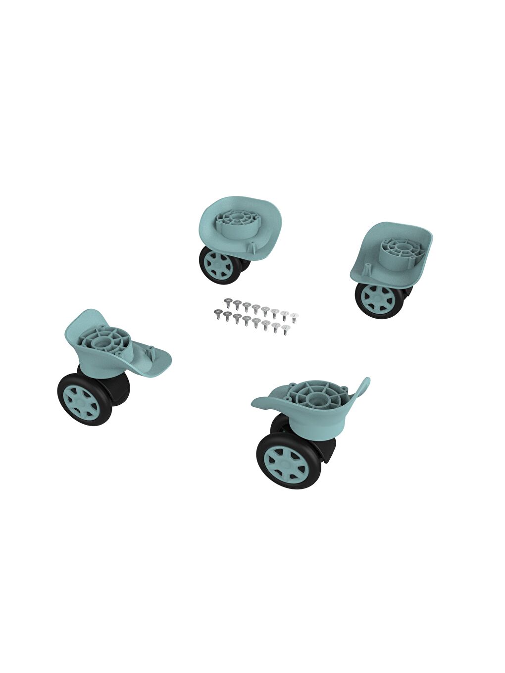 ABS Valiz Tekerleği Çift Teker Turkuaz Renk