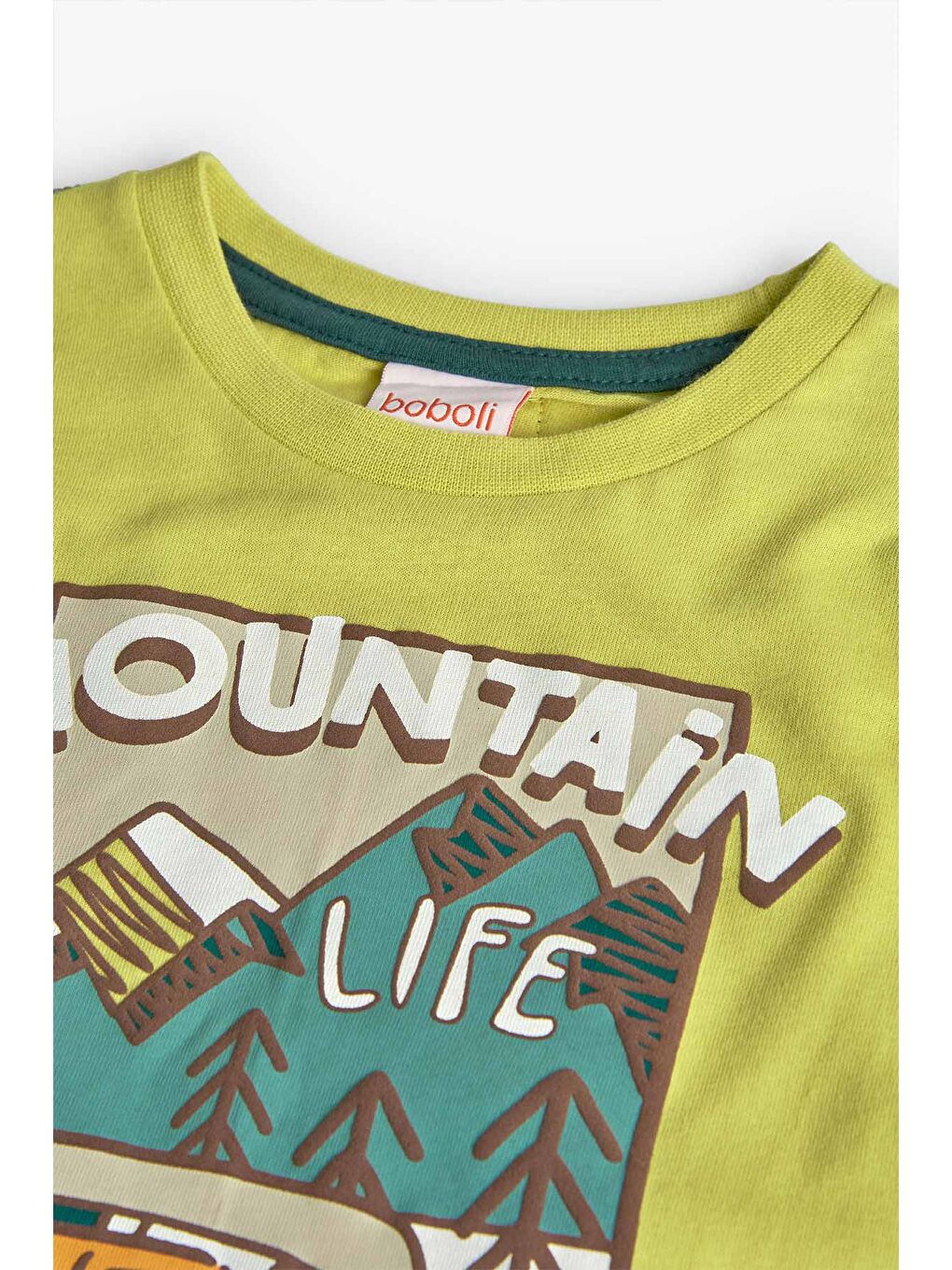 Sarı Erkek Çocuk Araç Baskılı Tshirt-4