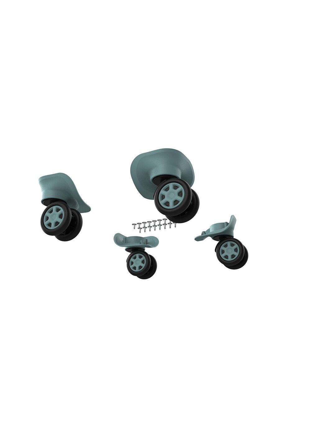 ABS Valiz Tekerleği Çift Teker Turkuaz Renk-1