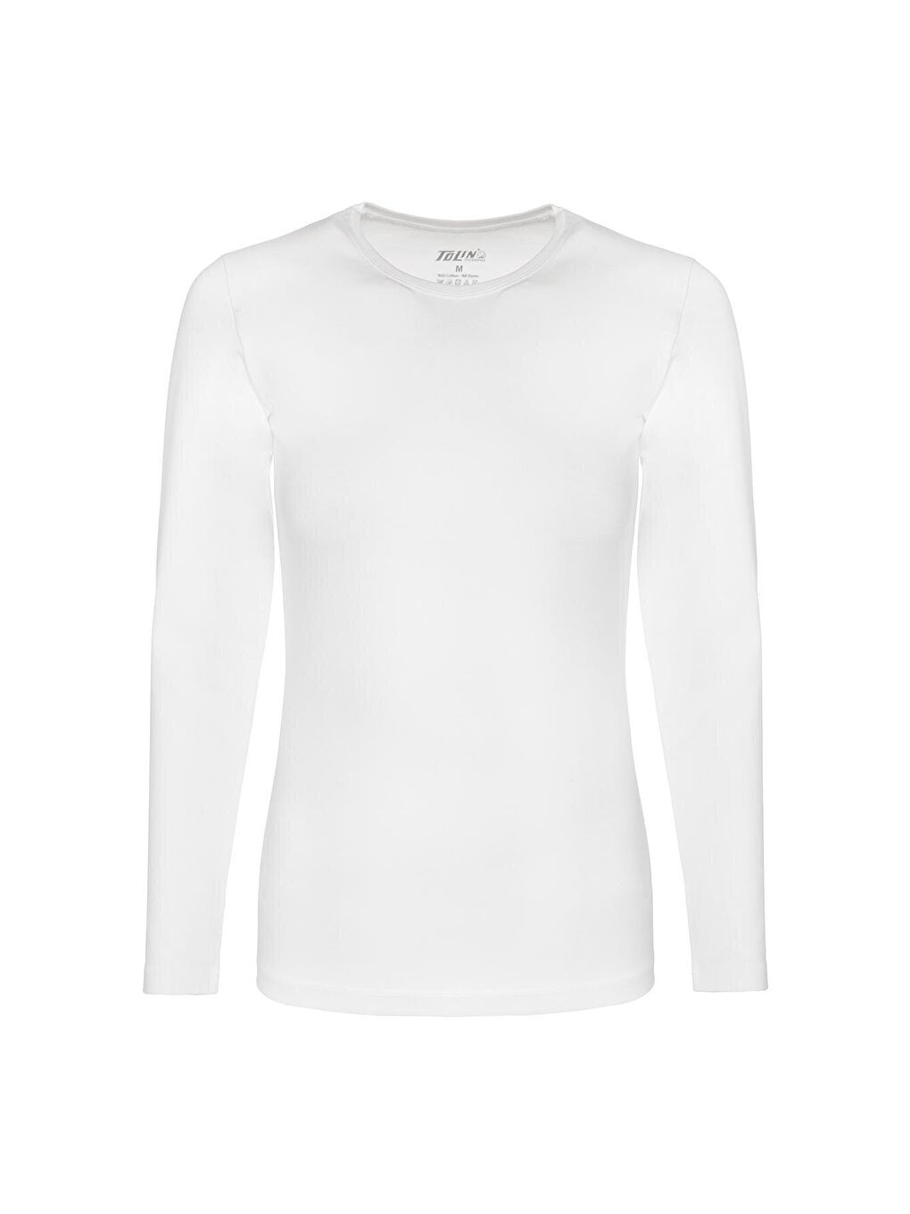 Bisiklet Yaka Uzun Kollu Kadın Pamuklu Elastanlı Siyah Beyaz Fanila 2'li 6217SB-2