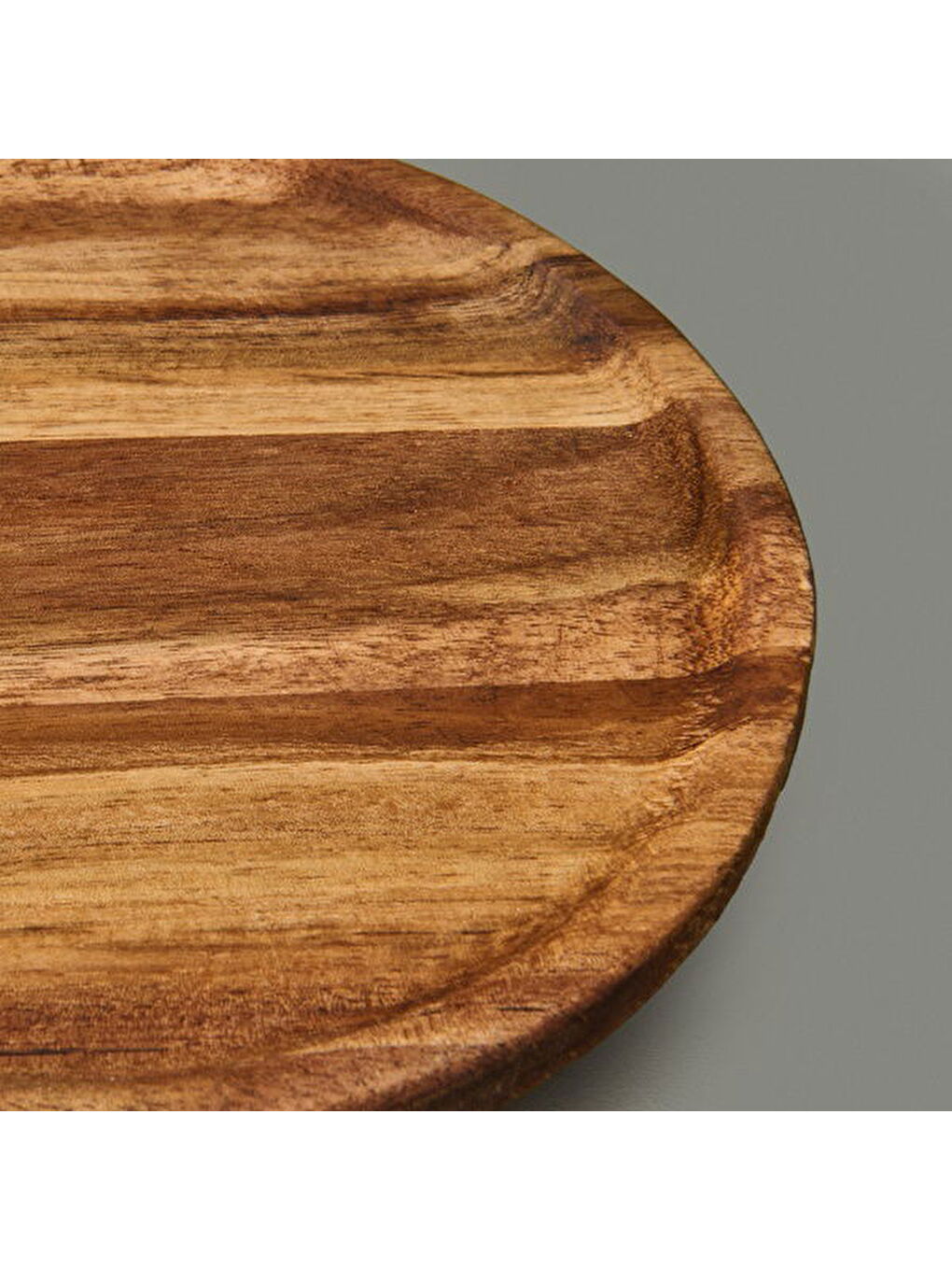 Kitchen Akasya 2'li Sunum Tabağı - Kahverengi - 12 cm + 15 cm-3