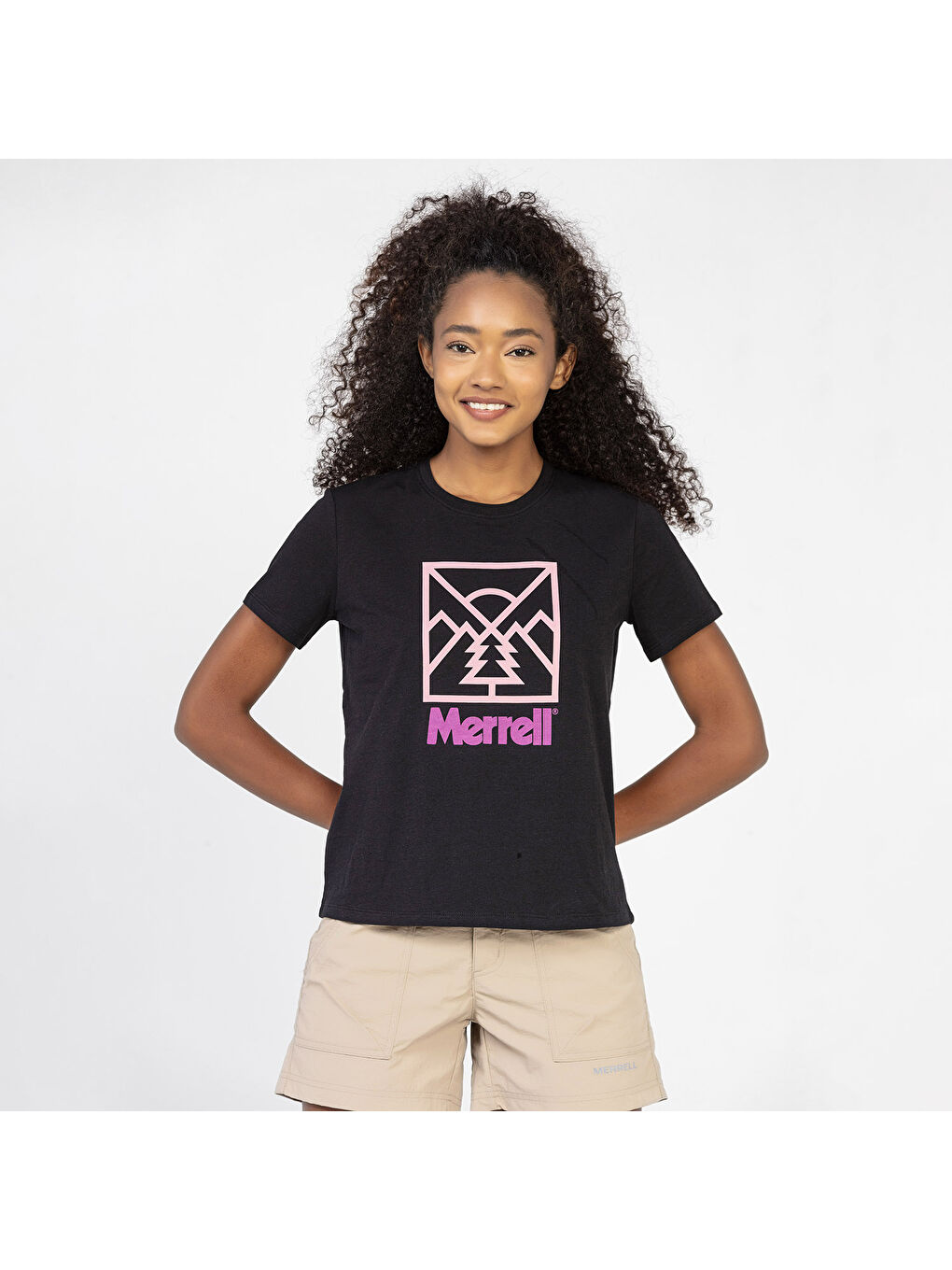 Trip Kadın Siyah Tişört-1